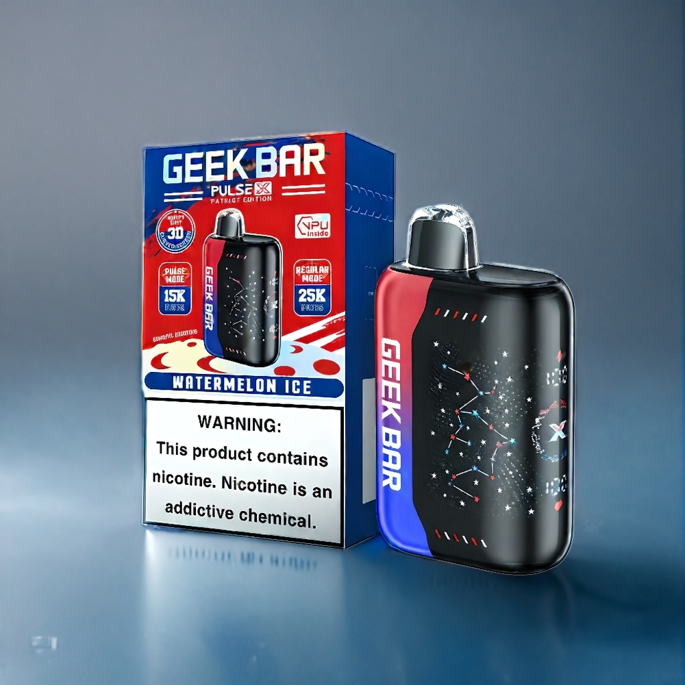 Suomi tukku Geek Bar Pulse X 25000 Puffs 18mL E-Liquid Dual Mesh Coil USB Type-C