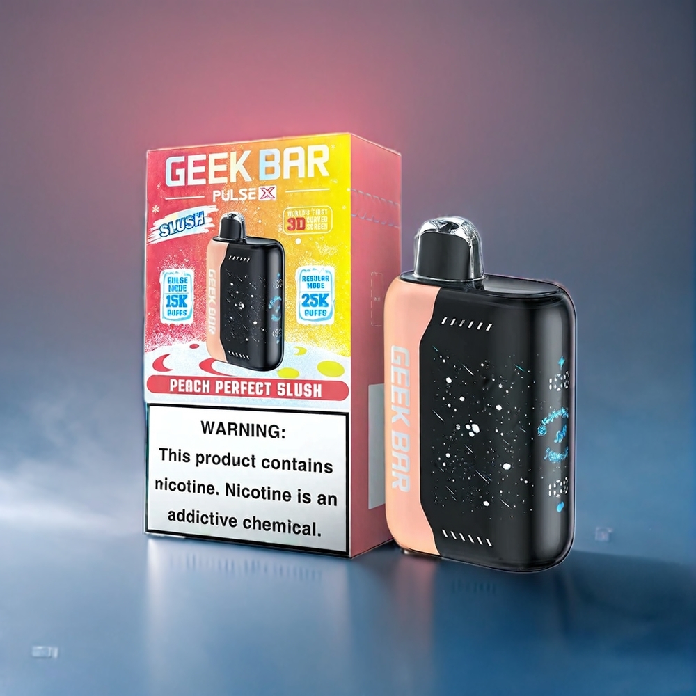 Suomi tukku Geek Bar Pulse X 25000 Puffs Slush Edition - 18mL E-Nestemä, 0-5% Nikotiinia, 3D Näyttö, USB-C