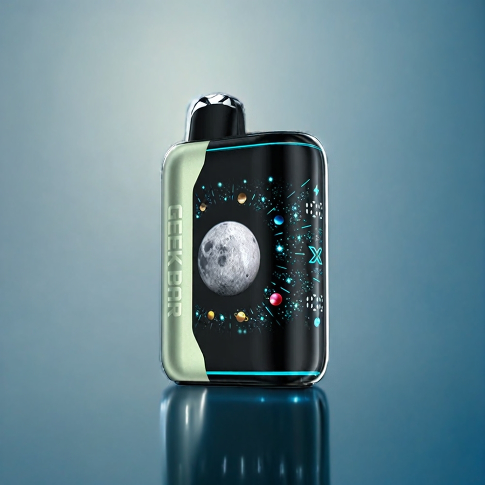 Suomi tukku GEEK BAR Pulse X Platinum Edition – Miami Mint, jopa 25000 tupakkaa, Premium Matte Platinum -pinta, 3D-näyttö, USB-C, 20ml, 2% nikotiinia