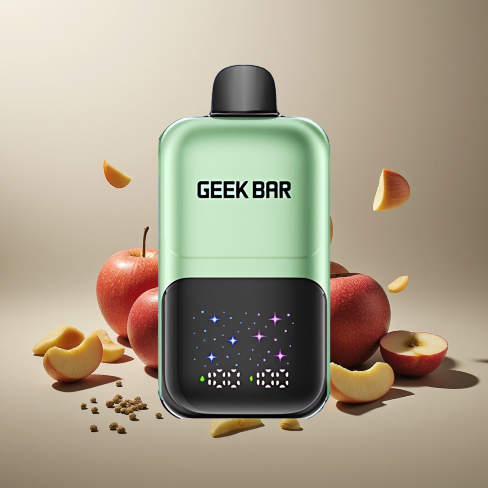 Suomi tukku GEEKBAR 2GO 20ml 50000 Puffs Two Series Kertakäyttöinen Vape Pen Dual Tank Ladattava 5% Nikotiini Salt Kaksoisomena A&B