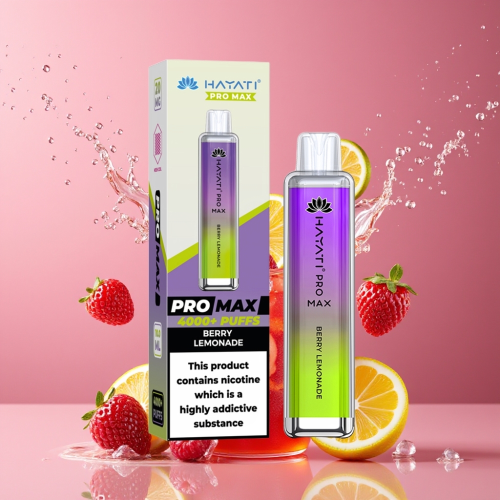 Suomi tukku Hayati Pro Max 4000 Puffs Disposable Vape Marja Sitruunalimsa - 1400mAh Akku, 2%/5% Nikotiini, 28 28 120mm, TPD-Yhteensopiva