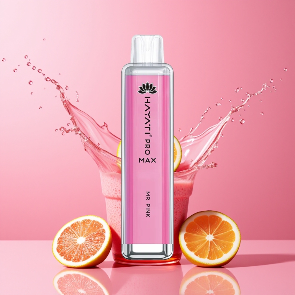 Suomi tukku Hayati Pro Max 4000 Puffs Disposable Vape Mr Pink - 2%/5% Nicotine, 1400mAh Rechargeable, 4000 Puffs, Dual 1.1 Ohm Mesh Coil, TPD-Compliance