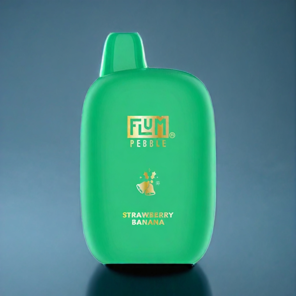 Suomi tukku Flum Pebble 6000 Puffs 10ml 5% Nikotiini Mansikka-Banaani Mesh Coil Type-C Ladataan