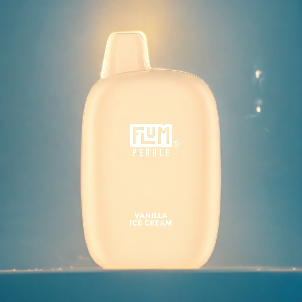 Suomi tukku Flum Pebble 6000 Puffs 10ml 5% Vaniljajäätelö Mesh Coil Type-C Vape