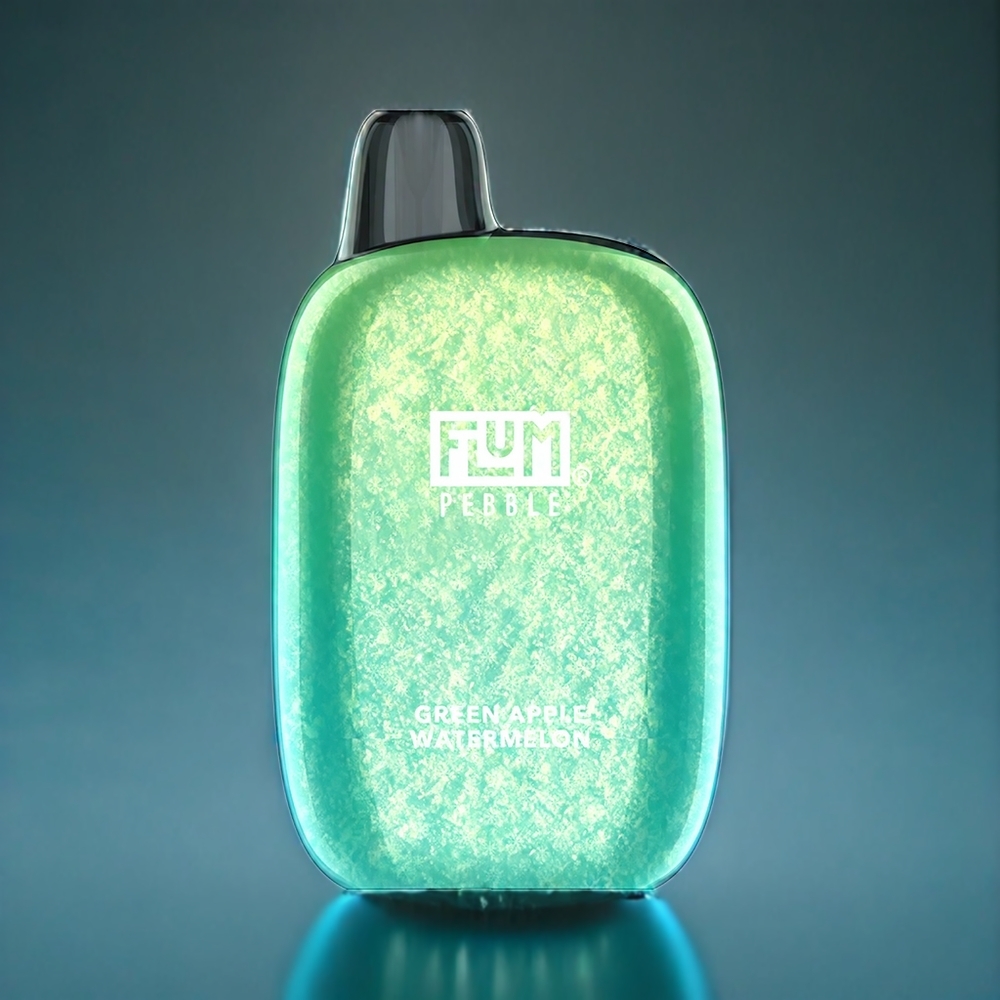 Suomi tukku Flum Pebble 6000 Puffs 10ml 5% Vihreä Omena Mesh Coil Type-C - Lataus