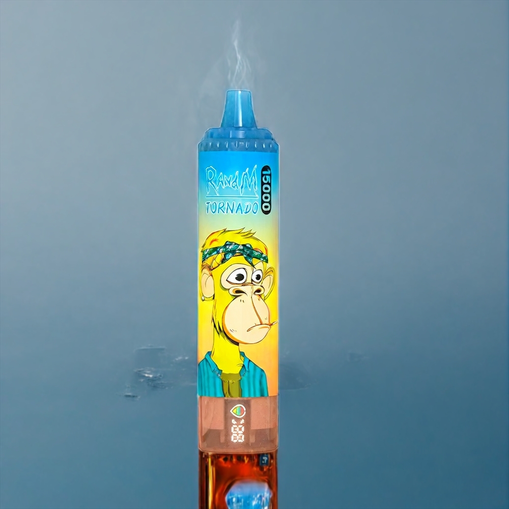 Suomi tukku Fumot RandM Tornado 15000 Puffs 25ml 850mAh Mesh Coil Mansikka LCD Näyttö Type-C