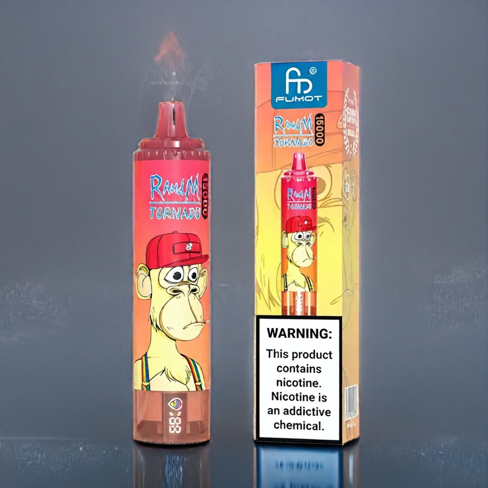 Suomi tukku Fumot RandM Tornado 15000 Puffs 25ml 850mAh Mesh Coil Type-C - Mansikka Red Bull