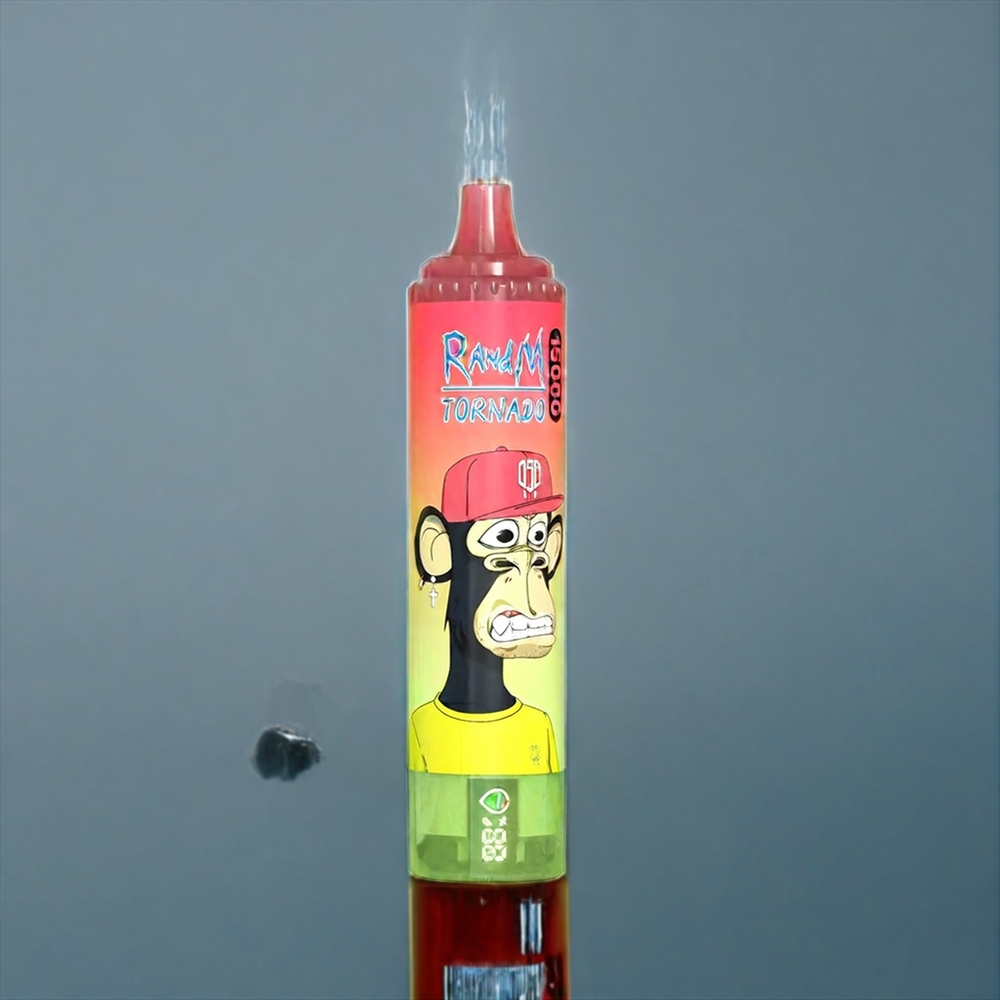 Suomi tukku Fumot RandM Tornado 15000 Puffs 25ml LCD Näyttö 850mAh Type-C Mansikka-Arbuusi-Limonadi Mesh Käämit