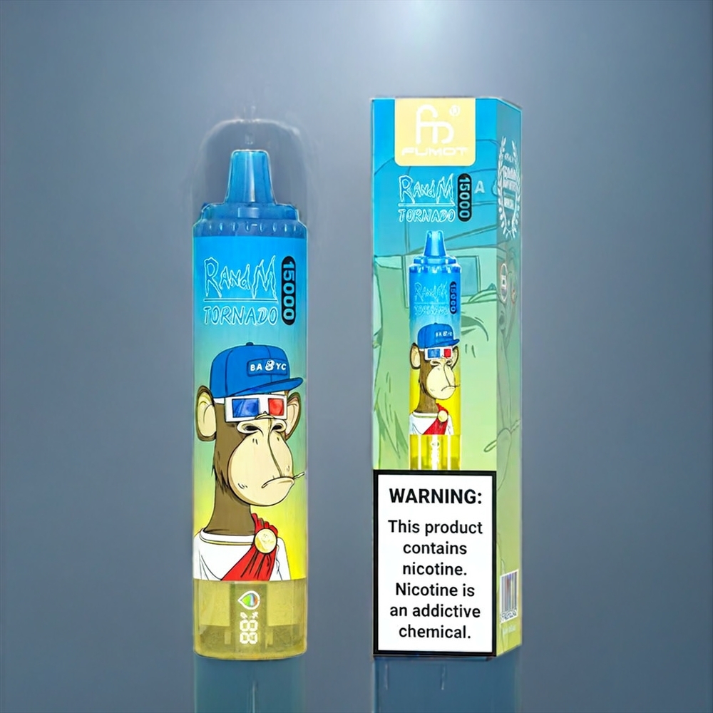Suomi tukku Fumot RandM Tornado 15000 Puffs 25ml Mr. Sininen – 850mAh Type-C LCD Mesh Coil