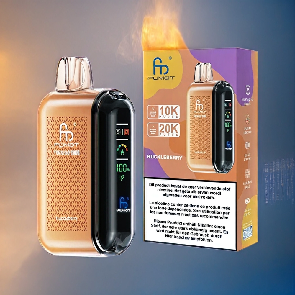Suomi tukku Fumot Tornado 20000 Puffs 20ml Airflow Control 2% Nikotiinia Huckleberry Vape