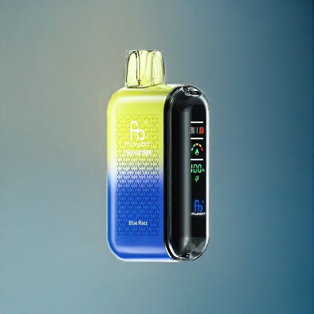 Suomi tukku Fumot Tornado 20000 Puffs Dual Mesh Coil 20ml E-liquid 850mAh Sininen Vadelma