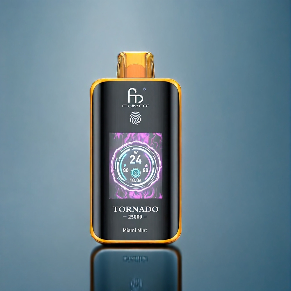 Suomi tukku Fumot Tornado 25000 Puffs 20ml Miami Mint HD Screen 700mAh Type-C