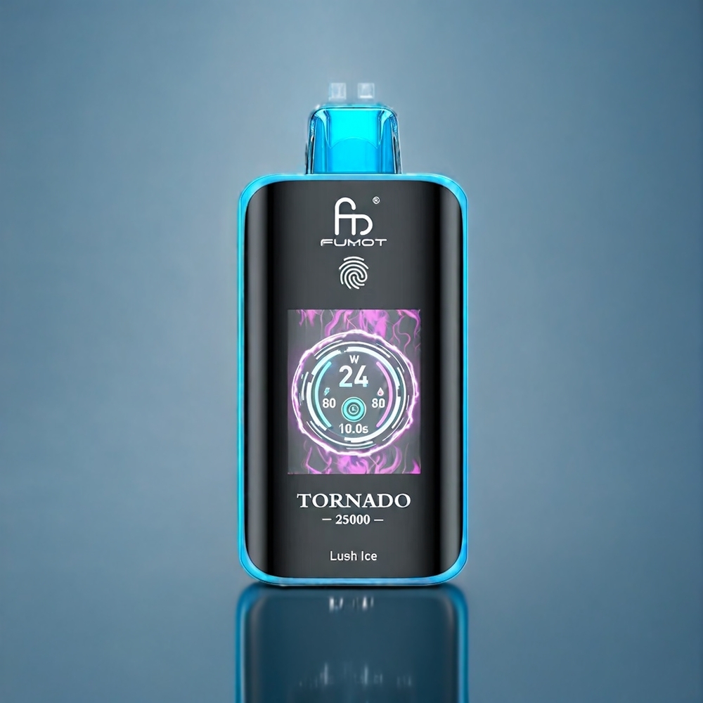 Suomi tukku Fumot Tornado 25000 Puffs Vape Lush Ice - 20ml Pre-filled, 700mAh Battery, Type-C Charging