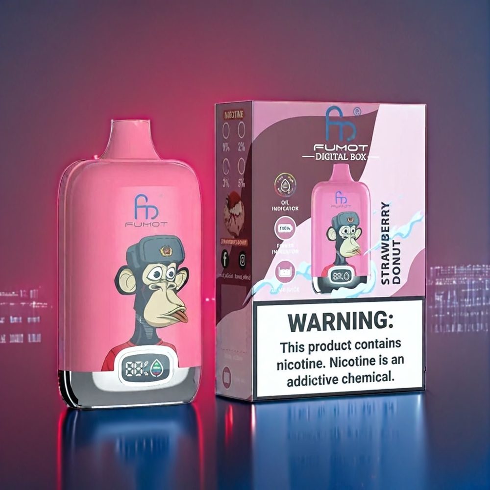 Fumot Tornado Digital Box 12000 Puffs 20ml Mesh Coil Suomi Tukku Mansikkadonitsi