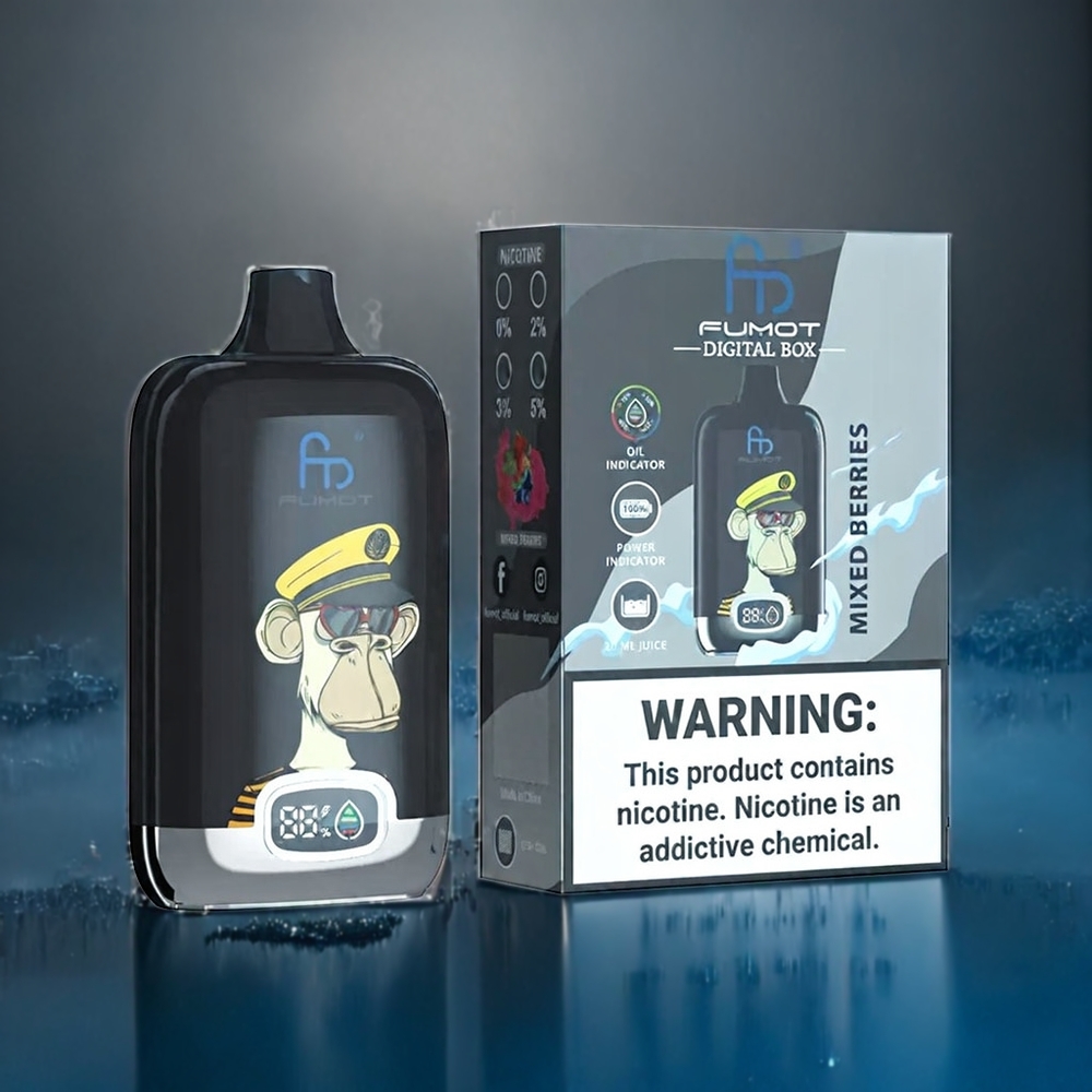 Suomi tukku Fumot Tornado Digital Box 12000 Puffs 20ml Mesh Coil Type-C Sekamaiset Marjat