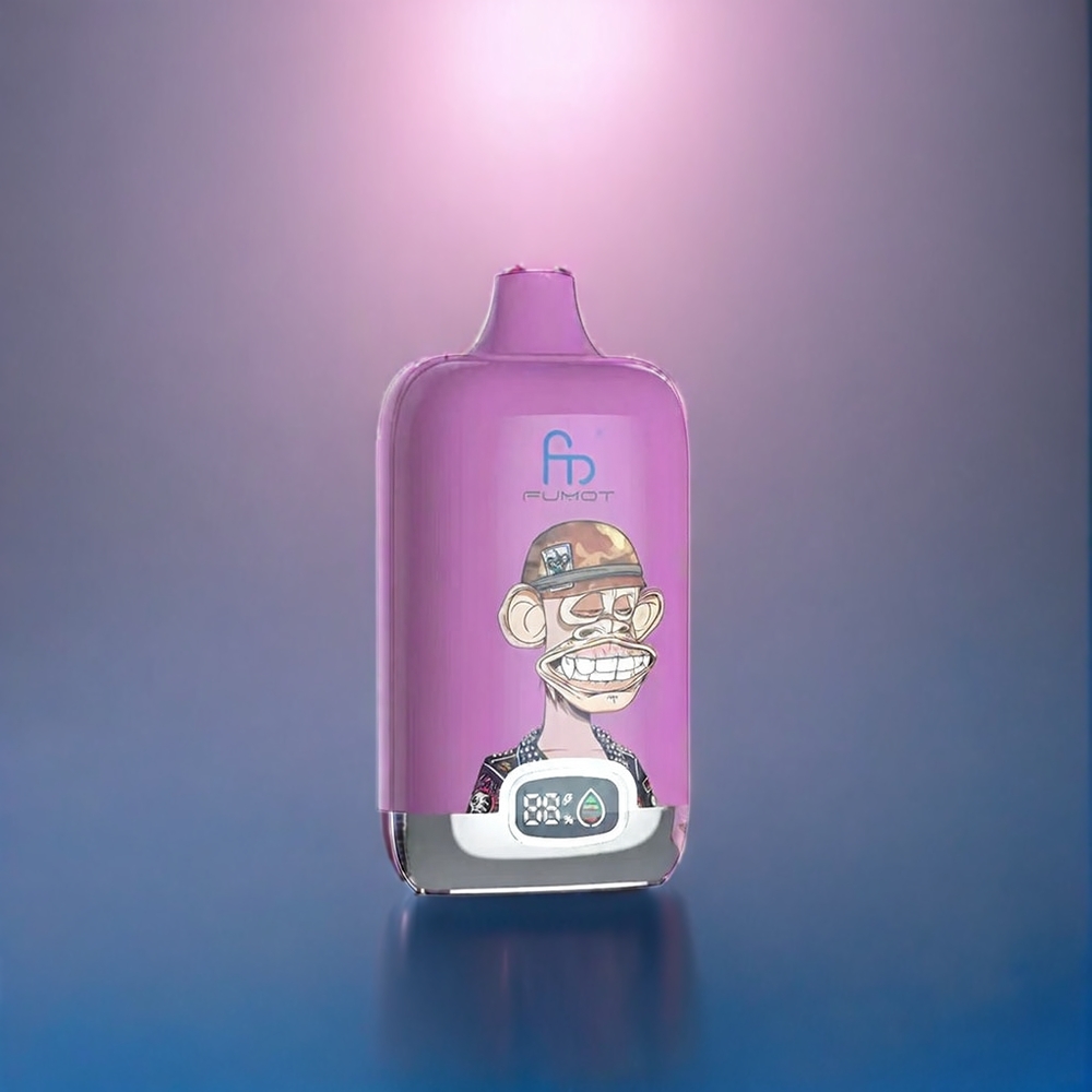Suomi tukku Fumot Tornado Digital Box 12000 Puffs Vape Sinihapanvadelma (20ml E-Liquid, Mesh Coil, Type-C Charging)
