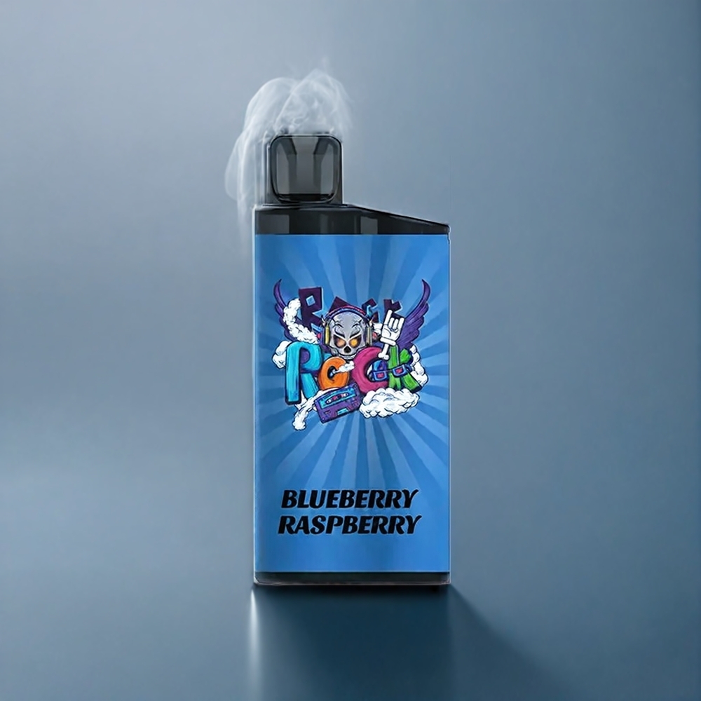 Suomi tukku Iget Bar 3500 Puffs Vape Mustikka-Vadelma, 1400 mAh Akku, 1.2 Ohm Mesh Coil, 41.3x21.3x94.5mm