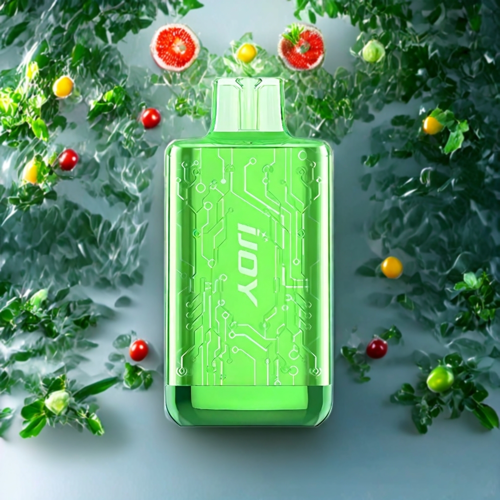 Suomi tukku IJOY CYBER 5000 Puffs Disposable Vape 13ml Lush Ice (Jäämarja) – 550mAh Type-C, 1.0 Ohm Dual Coil