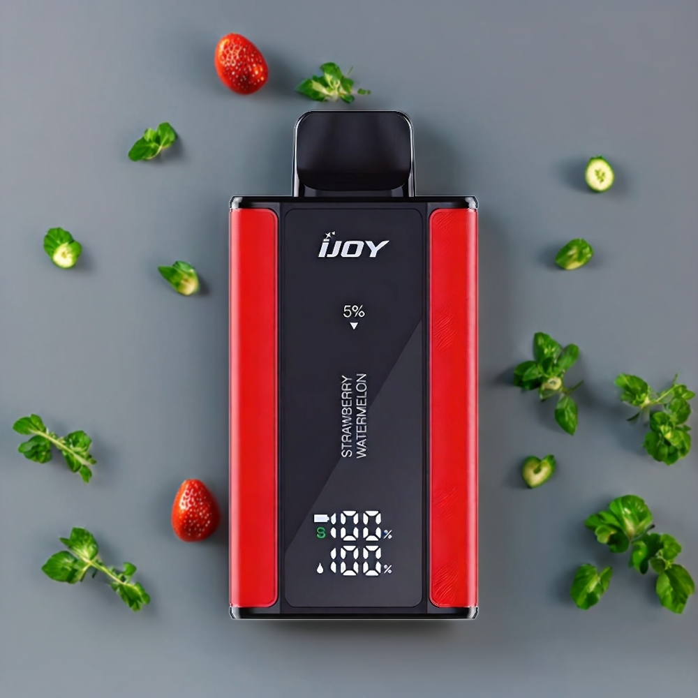 IJOY Captain 10000 Puffs Suomi tukku Disposable Vape Mansikka-Vesimeloni 650mAh 18ml 5% Nikotiinia