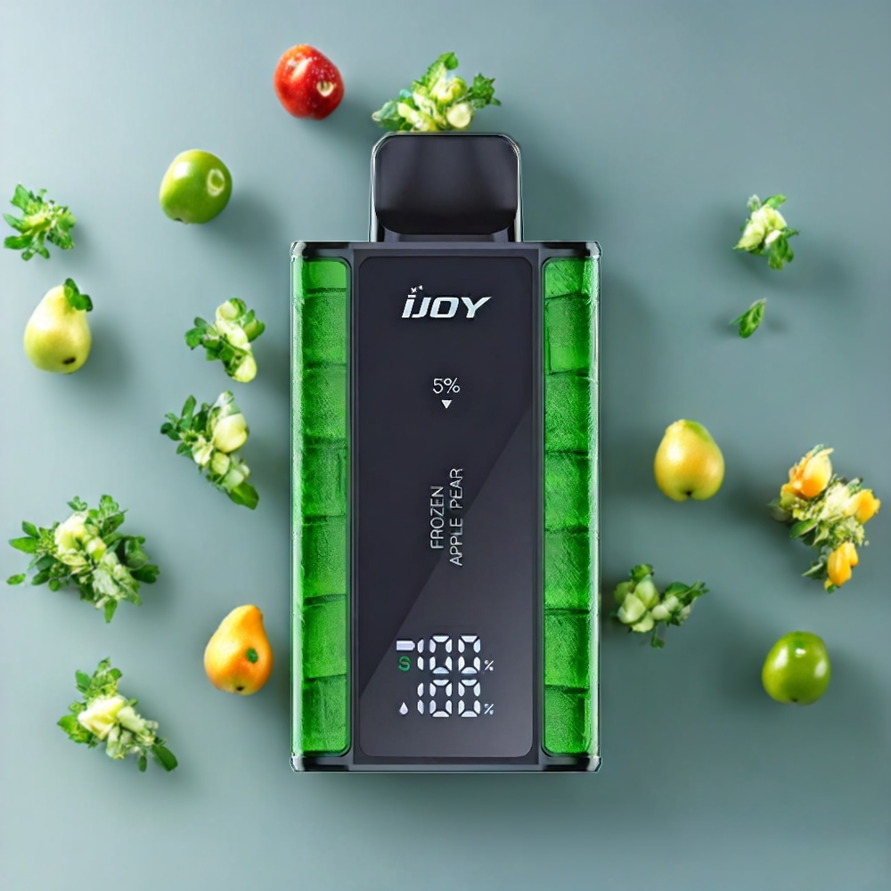 Suomi tukku IJOY Captain 10000 Puffs Disposable Vape Jäätynyt Omena & Päärynä – 650mAh, 18ml, 5% Nikotiinia, Type-C Lataus
