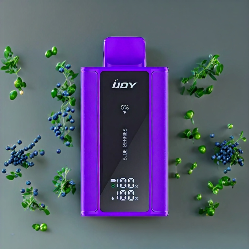 Suomi tukku IJOY Captain 10000 Puffs Disposable Vape Siniset Marjat 650mAh Type-C 18ml 5% Nikotiinia