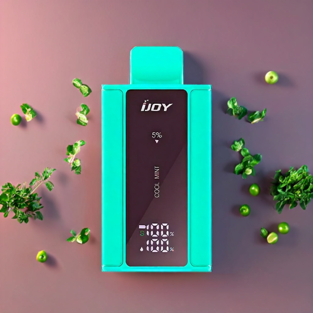 Suomi tukku IJOY Captain 10000 Puffs Disposable Vape Viileä Mint – 18ml, 5% Nikotiinia, 650mAh, Type-C Lataus, 0.8 Ohm Mesh Käämi