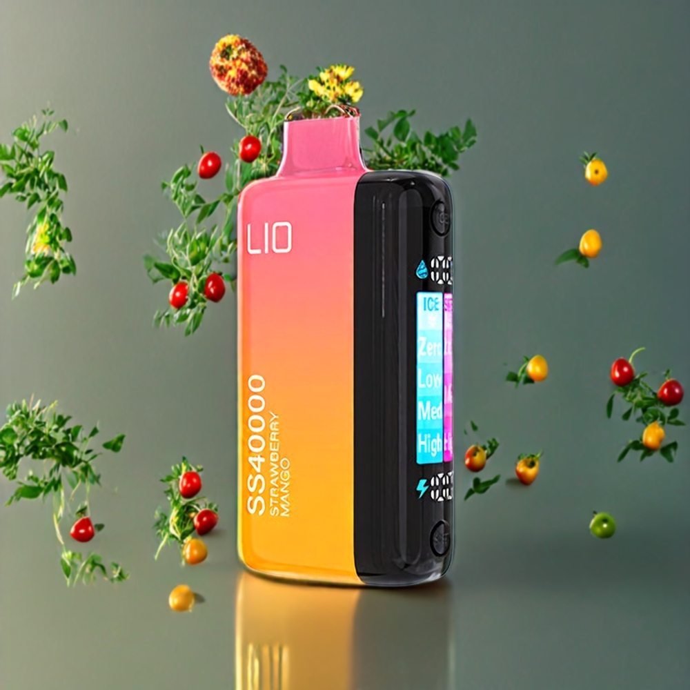 IJOY LIO SS40000 Disposable Vape 40000 Puffs 22ML Mango-Strawberry Suomi tukku TYPE-C 1100mAh Adjustable Airflow