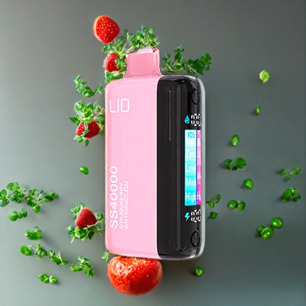IJOY LIO SS40000 Disposable Vape Mansikka-Arbuusi – Suomi Tukku – 40000 Puffia, 22ML, 1100 mAh, TYPE-C