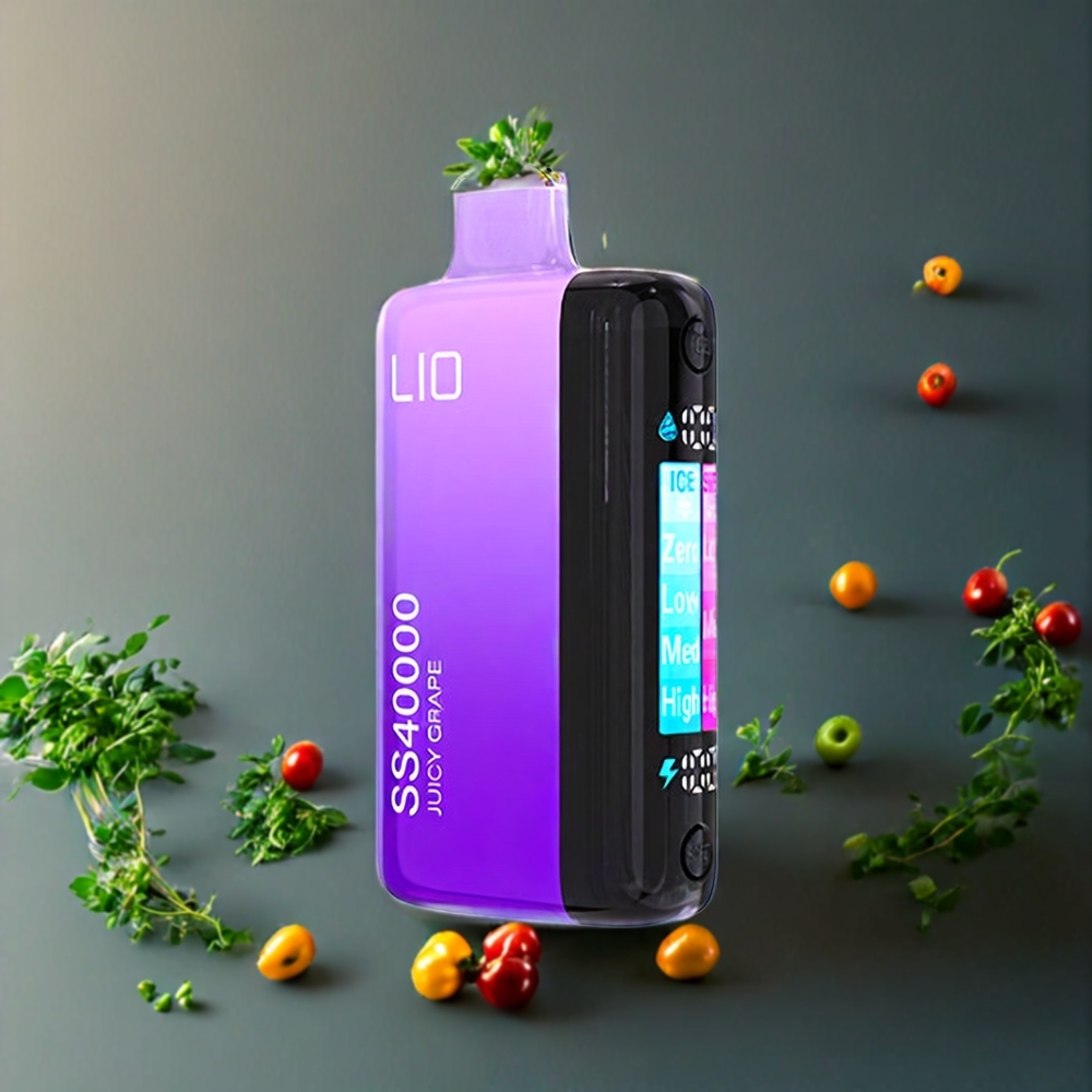 Suomi tukku IJOY LIO SS40000 Disposable Vape Julky Viinirypäle 40000 Puffs 22ML TYPE-C Ladattava