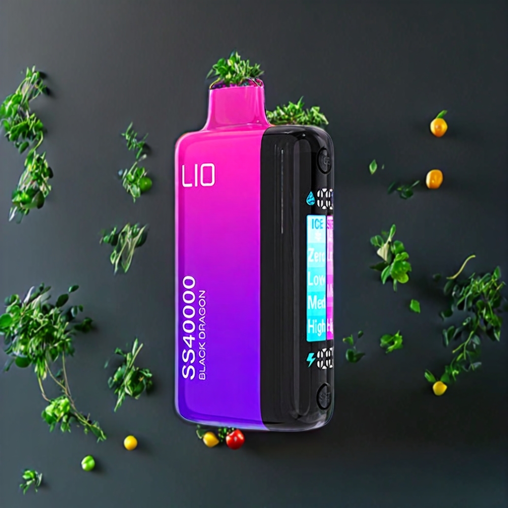 Suomi tukku IJOY LIO SS40000 Disposable Vape Musta Lohikäärme – 40000 Puffs, 22ML, 1100 mAh, TYPE-C