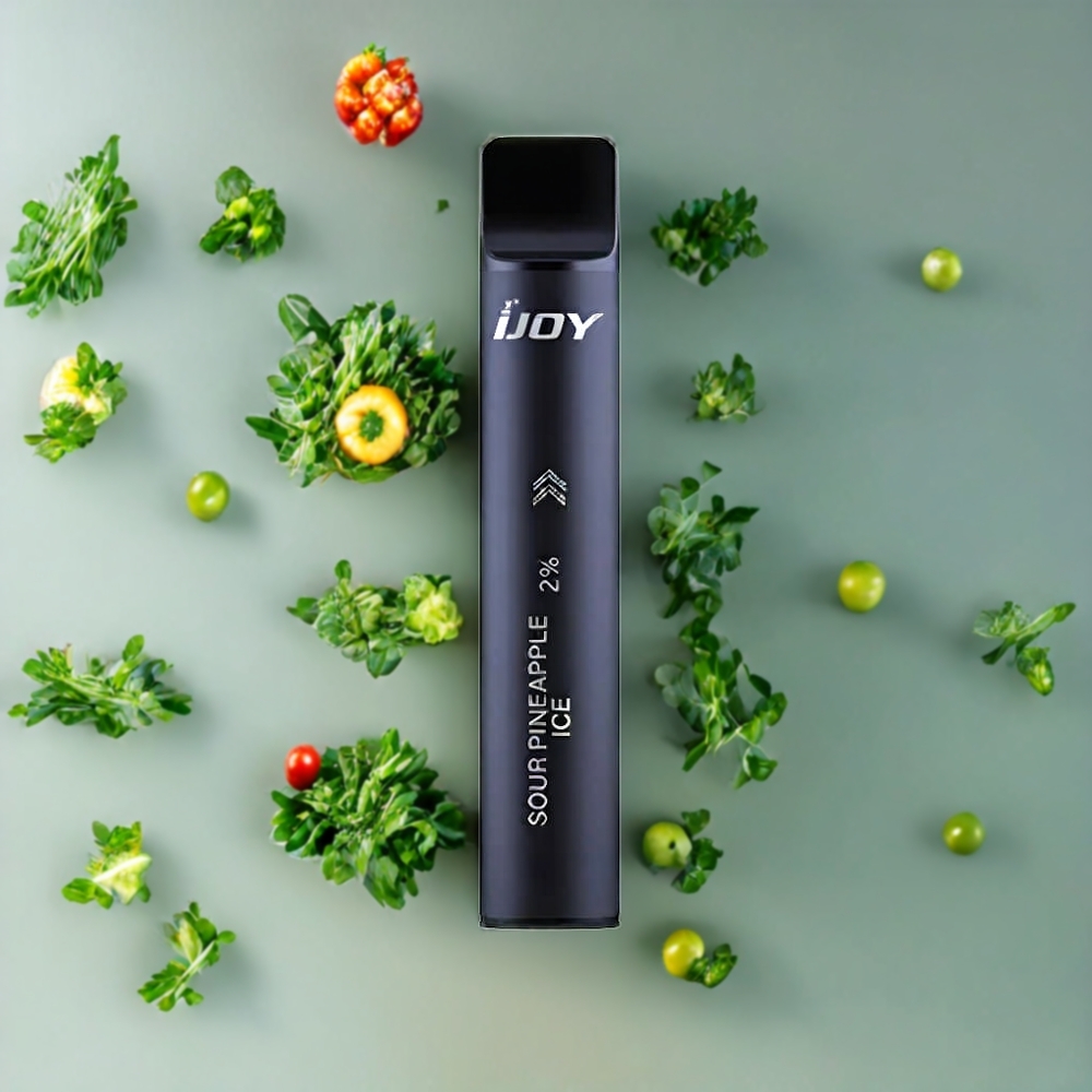 Suomi tukku IJOY Mars Cabin 600 Puffs Disposable Vape Musta – 2ml E-neste, 1.0 Ohm Mesh Coil, 100mAh Akku, Type-C Latauskotelo