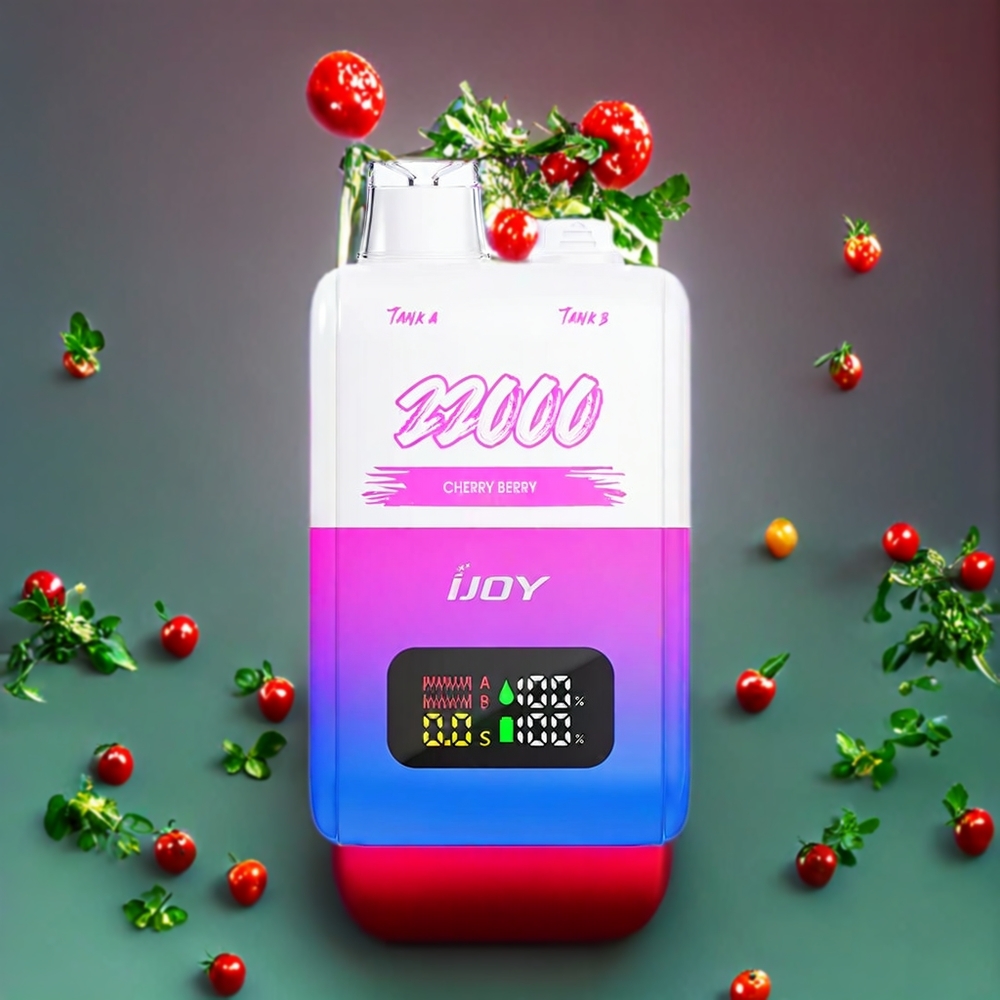 Suomi tukku IJOY SD 22000 Puffs Disposable Vape Kirsikka-Marja – 15ML + 15ML, 650 mAh, Type-C Lataus