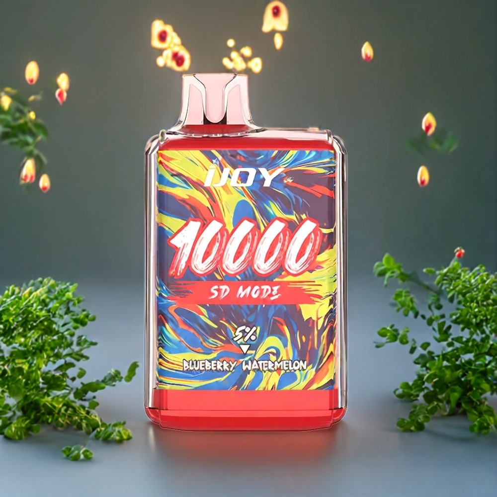 Suomi tukku IJOY SD10000 Disposable Vape Mustikka-Arbuusi 10000 Puffs 650mAh 20ml 5% Nikotiinia