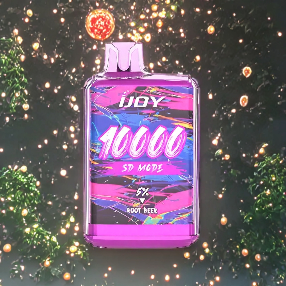 Suomi tukku IJOY SD10000 Disposable Vape Root Beer 10000 Puffs 20ml 5% Nikotiinia Type-C Lataus