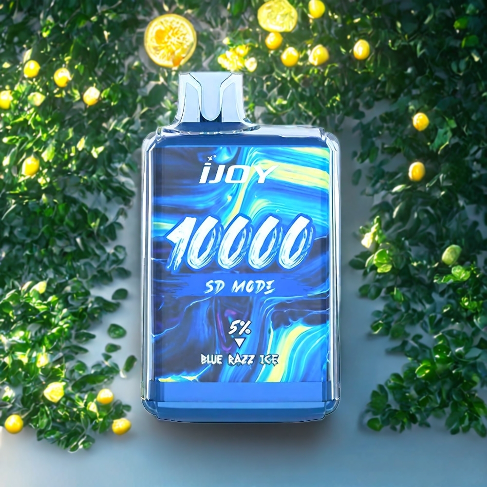 Suomi tukku IJOY SD10000 Disposable Vape Sininen Vadelma-Jää 10000 Puffs 20ml 5% Nikotiinia 650mAh Type-C Lataus