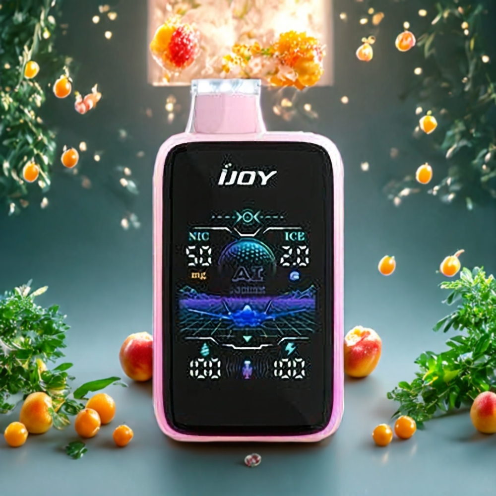 Suomi tukku IJOY Uranus Mate 40000 Puffs Disposable Vape Mehevä Persikka Jää, 1100mAh, Type-C, 20ml
