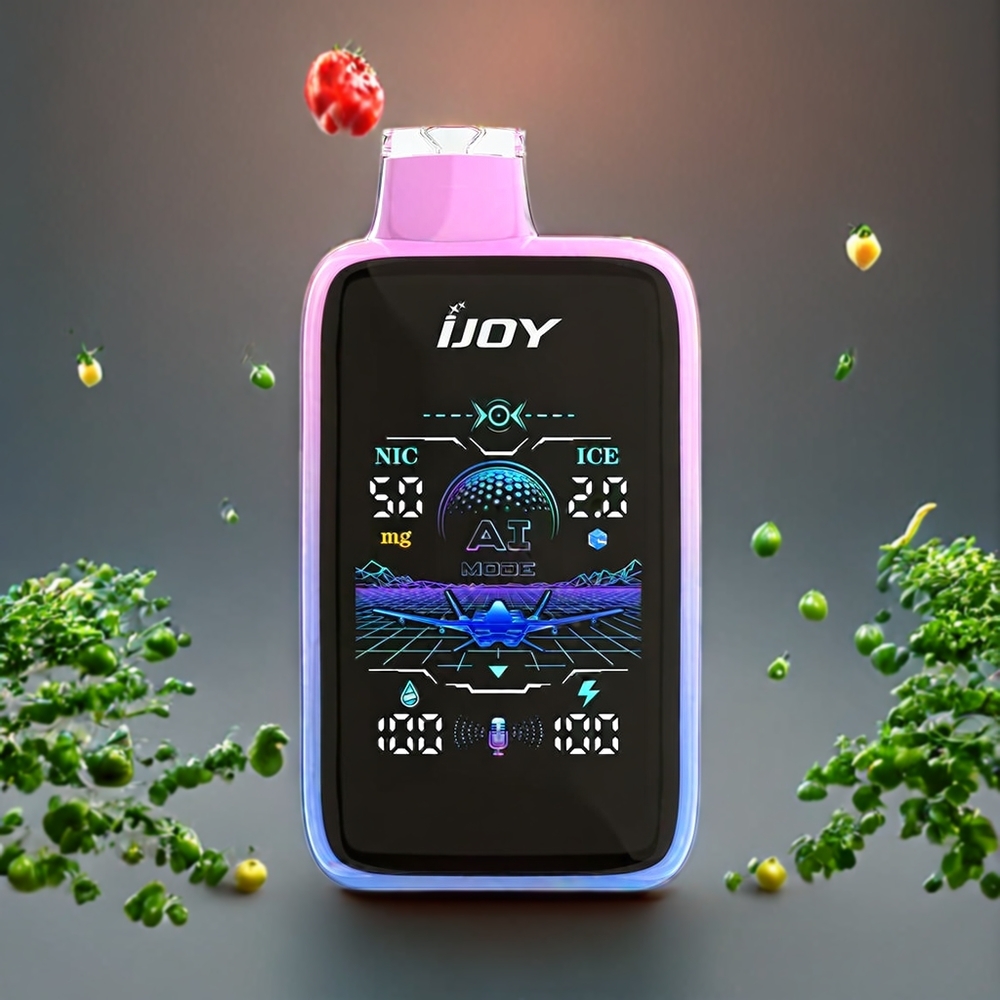 Suomi tukku IJOY Uranus Mate 40000 Puffs Disposable Vape Mustikka-Arbuusi, 20ML/30MG, 1100MAH, TYPE-C, Säädettävä ilmanvirtaus
