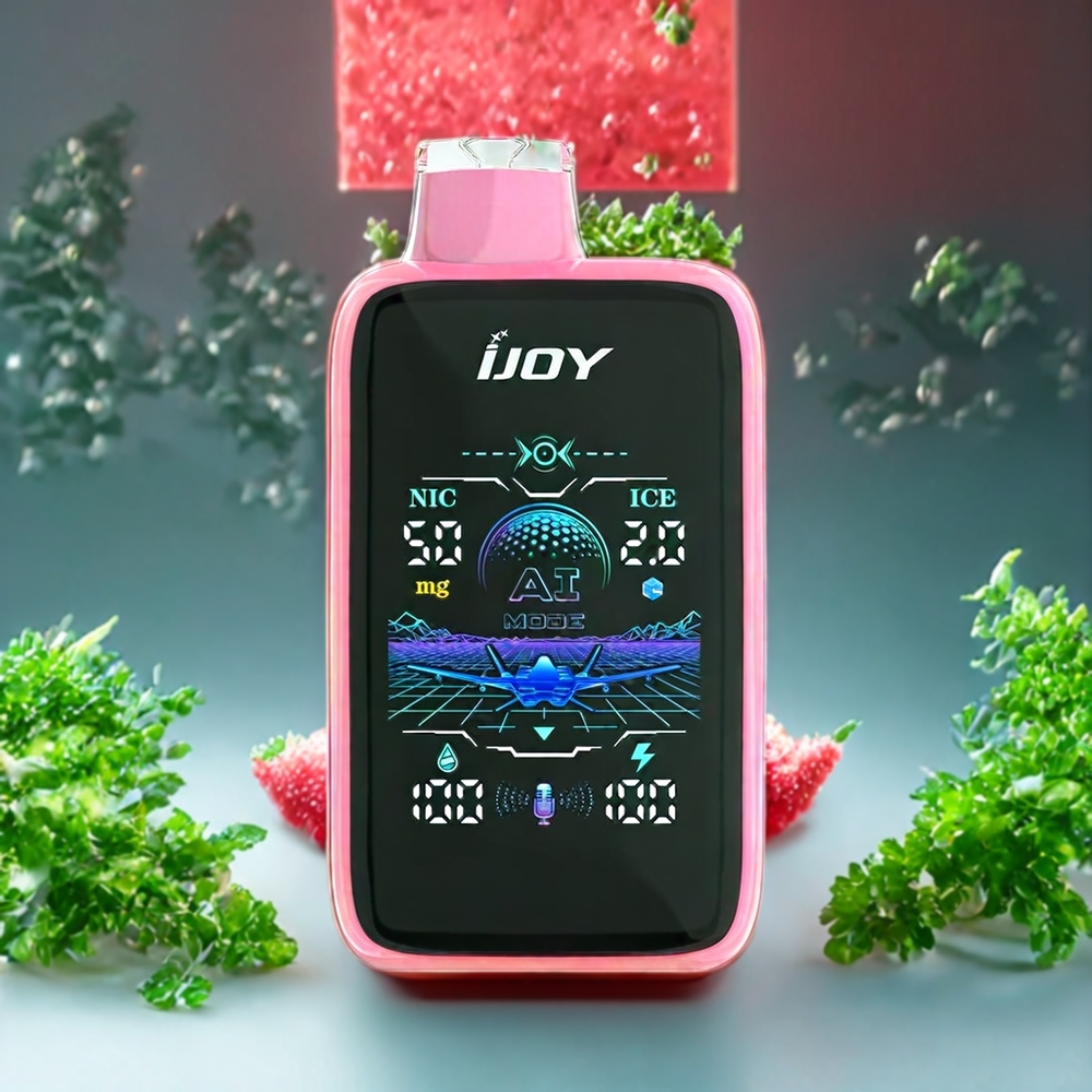 Suomi tukku IJOY Uranus Mate 40000 Puffs Disposable Vape Vesimeloni-Jää, 20ML esitäytetty, 1100MAH akku, TYPE-C -lataus, säädettävä ilmanvirtaus