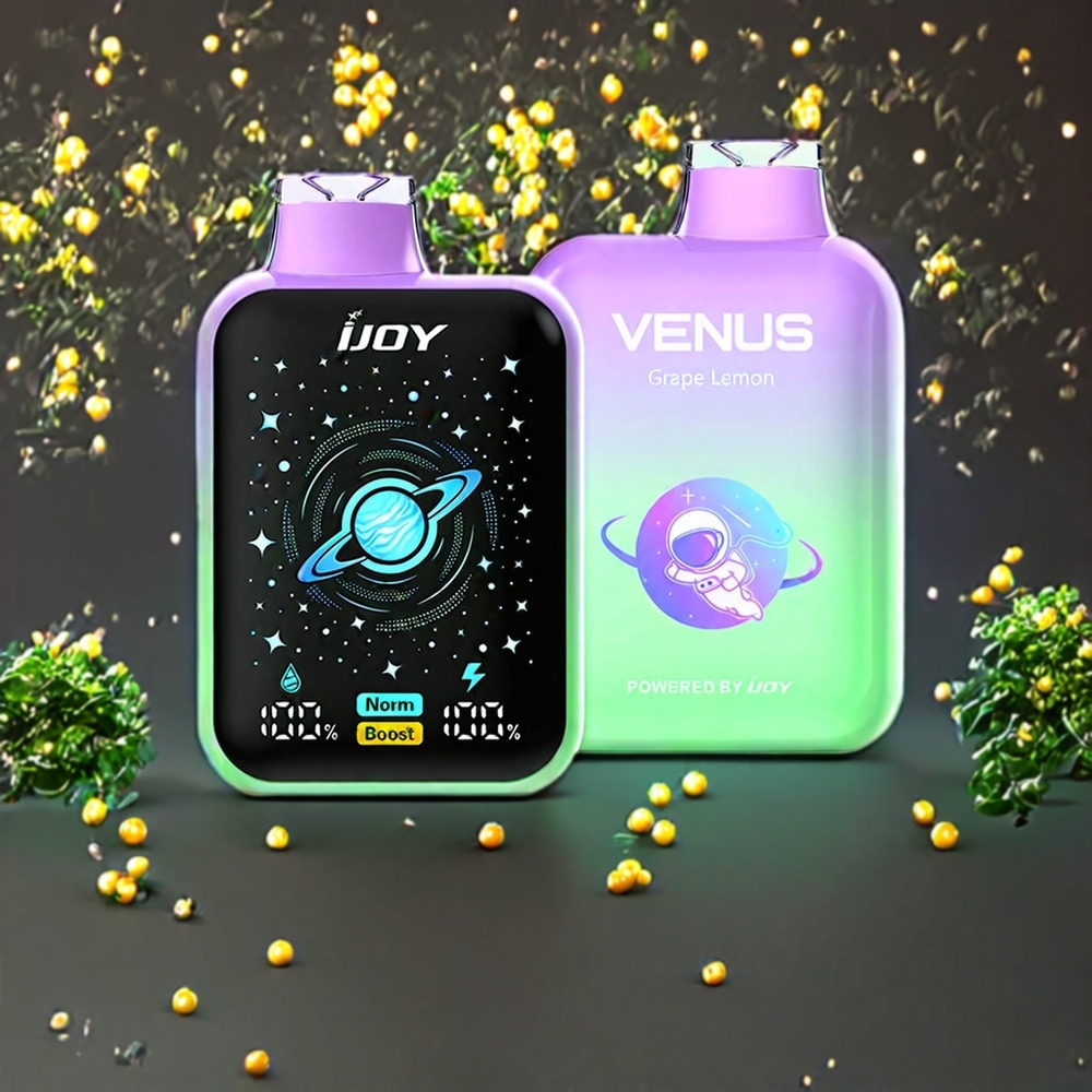 IJOY VENUS Suomi Tukku 25000 Puffs 20ML TYPE-C Lataus Viinirypäle Sitruuna Hajaton Vape