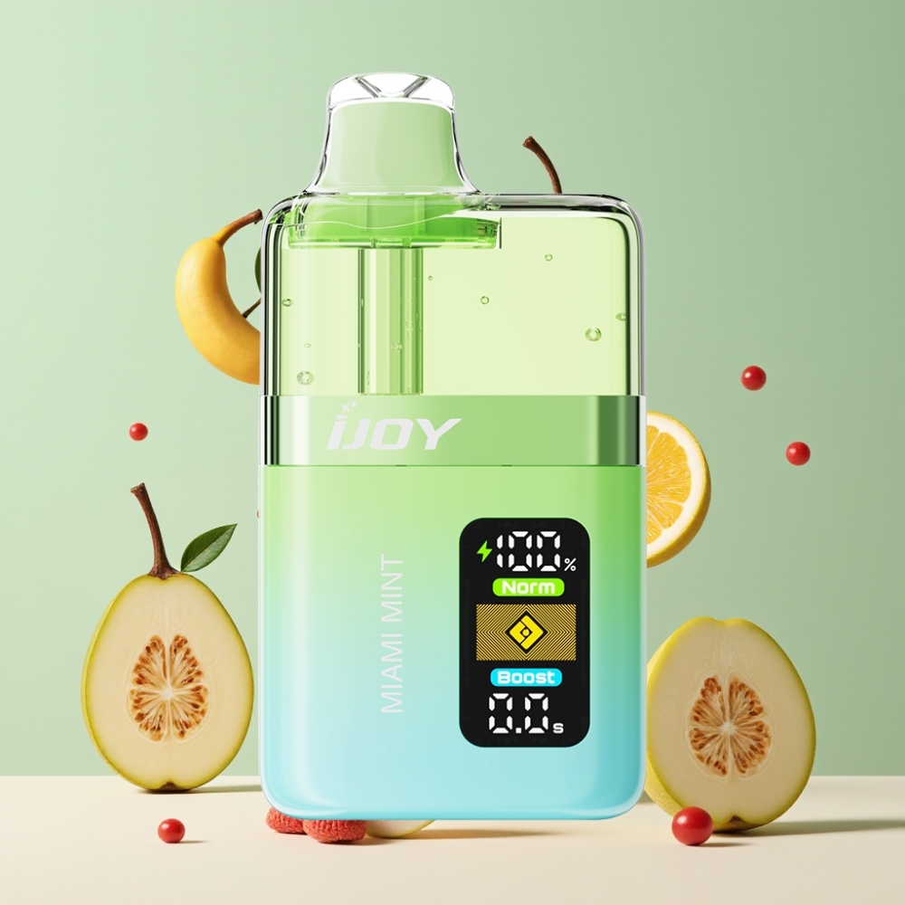 Suomi tukku IJOY XP50000 Kertakäyttöinen Vape Miami Mint 50mg/ml 50000 Puffs 1000 mAh Type-C