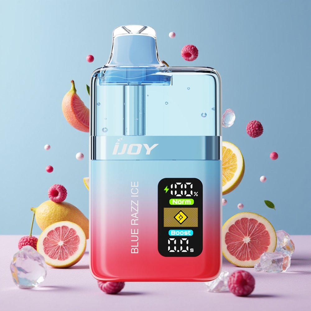 Suomi tukku IJOY XP50000 Kertakäyttöinen Vape Sininen Vadelma-Jää 50000 Puffs, 50mg/ml, 1000 mAh, Type-C -langaton