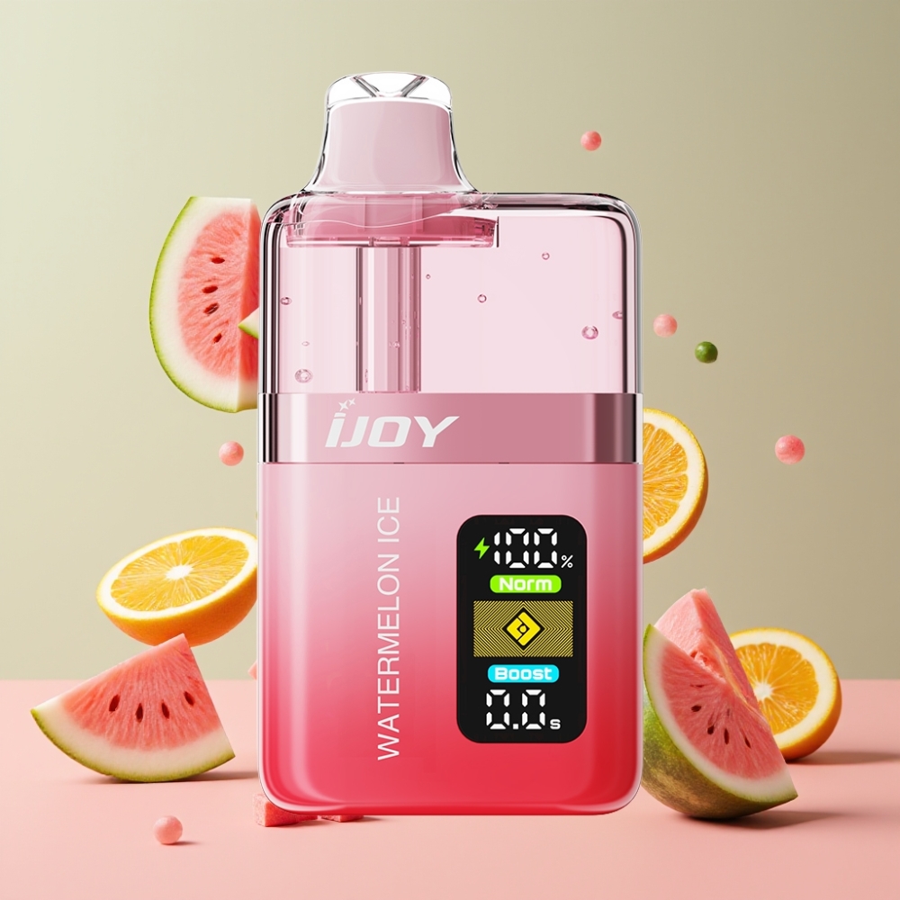 Suomi tukku IJOY XP50000 Kertakäyttöinen Vape Vesimeloni-Jää 50000 Puffs 50mg/ml 1000 mAh Type-C - Säädettävä Ilmanvirtaus