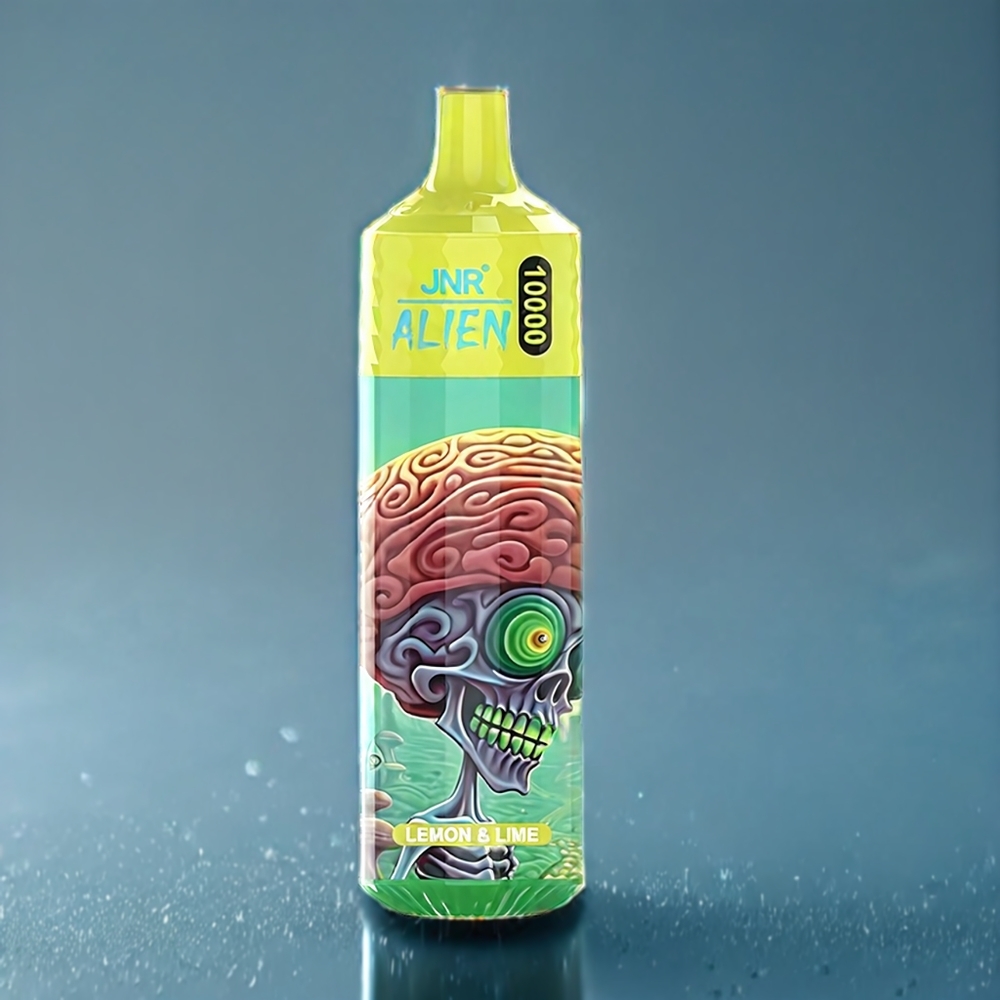 Suomi tukku JNR Alien 10000 Puffs 850mAh Type-C LED RGB Vape Sitruuna & Lime