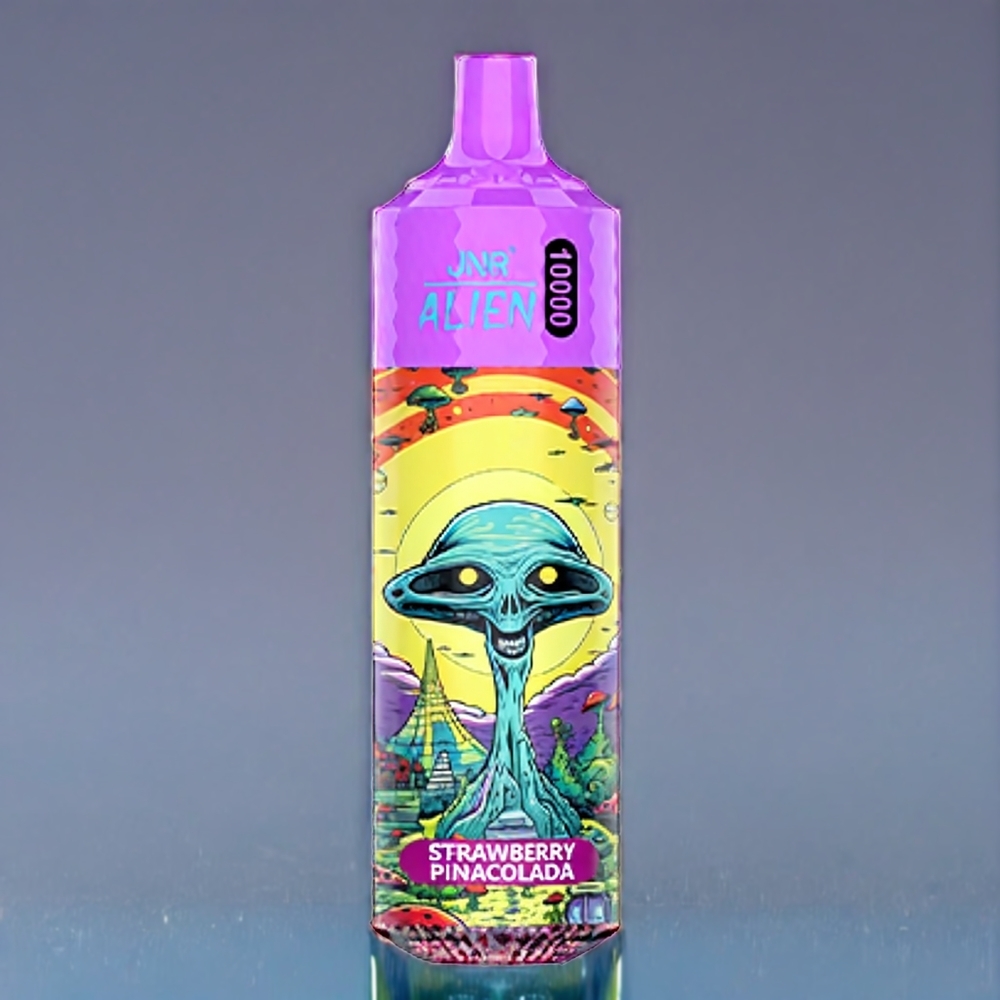 Suomi tukku JNR Alien 10000 Puffs 850mAh Type-C RGB - Mansikka Pina Colada