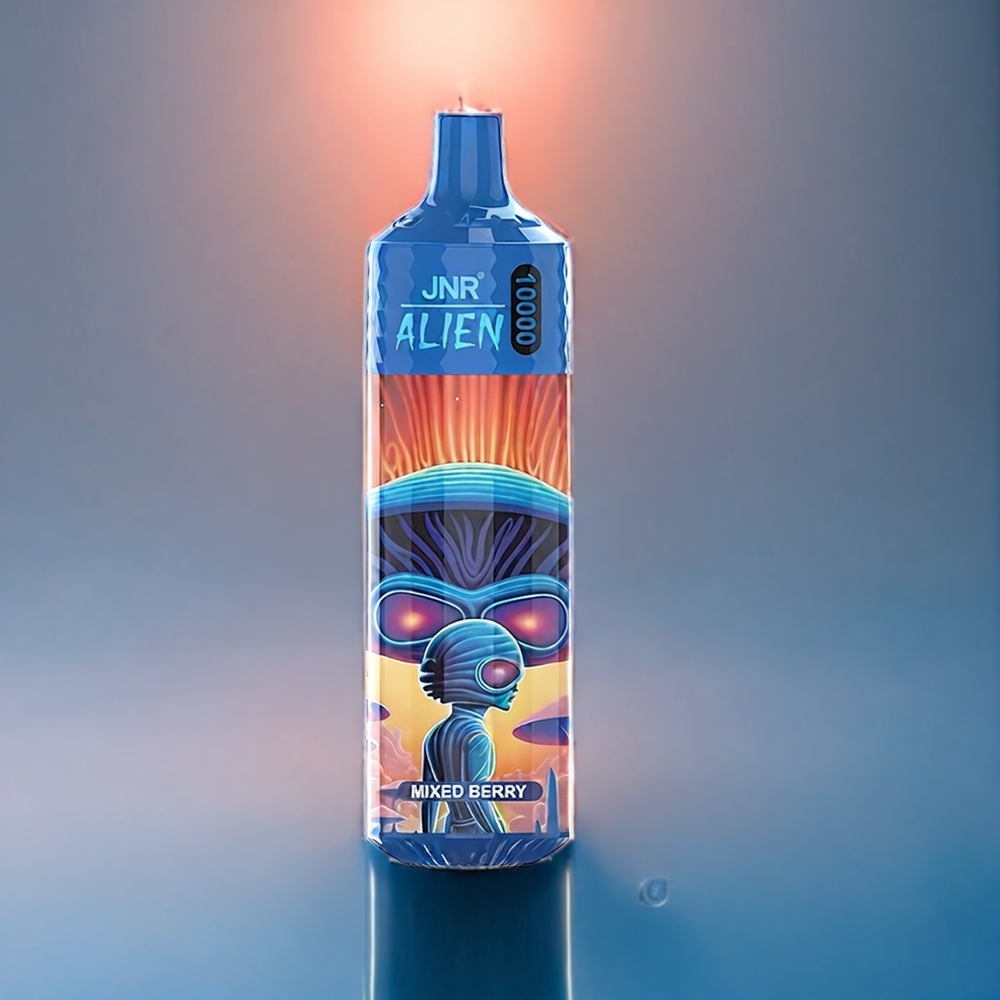 Suomi tukku JNR Alien 10000 Puffs 850mAh Type-C RGB - Sekamansikka