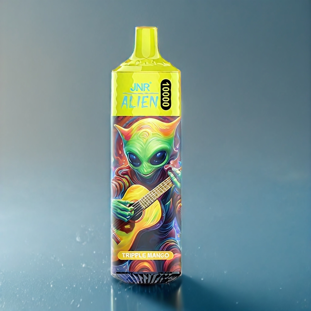 Suomi tukku JNR Alien 10000 Puffs 850mAh Type-C Tripla Mango RGB LED
