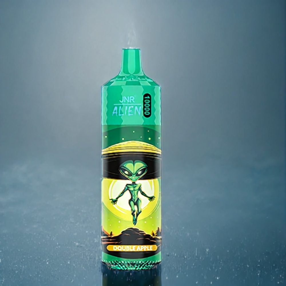 Suomi tukku JNR Alien 10000 Puffs Double Apple 850mAh Type-C LED Vape