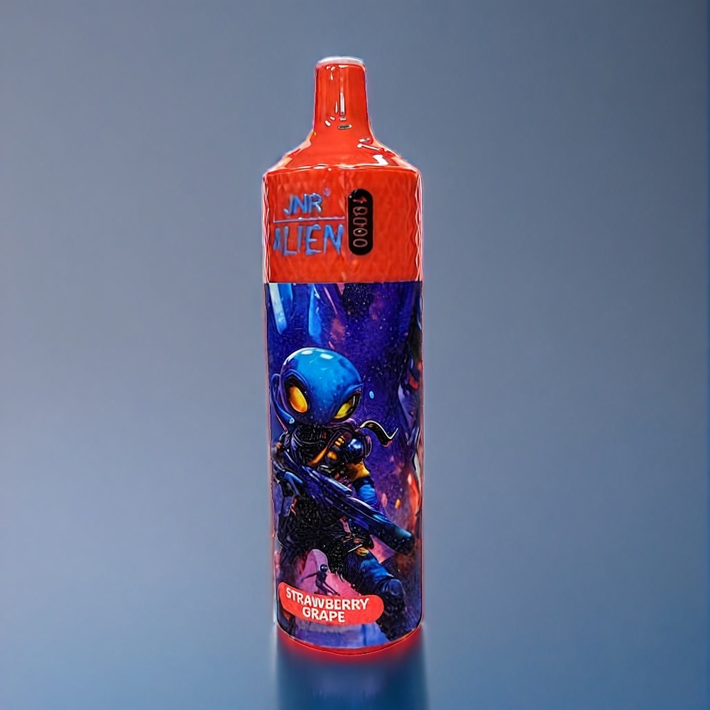 Suomi tukku JNR Alien 10000 Puffs Vape Mansikka Granaattiomena 850mAh Type-C RGB