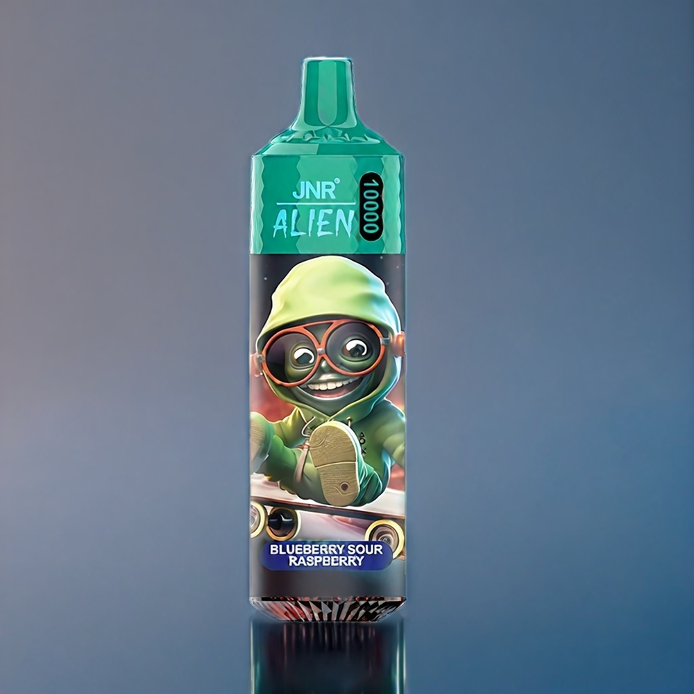 Suomi tukku JNR Alien 10000 Puffs Vape Mustikka-Hapanvadelma 850mAh Type-C LED