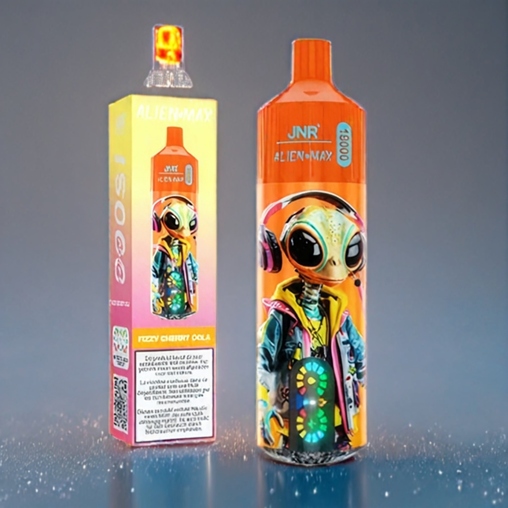 Suomi Tukku JNR Alien Max 18000 Puffs – 28ml E-liquid, 850mAh Battery, Type-C Charge, Dual Mesh Coil, Fizzy Cherry Cola Flavor